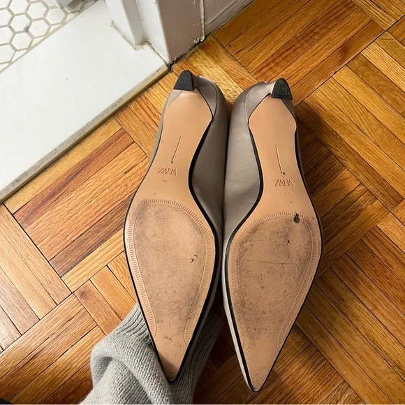 Zara Curved Kitten Heels - Picture 3 of 7